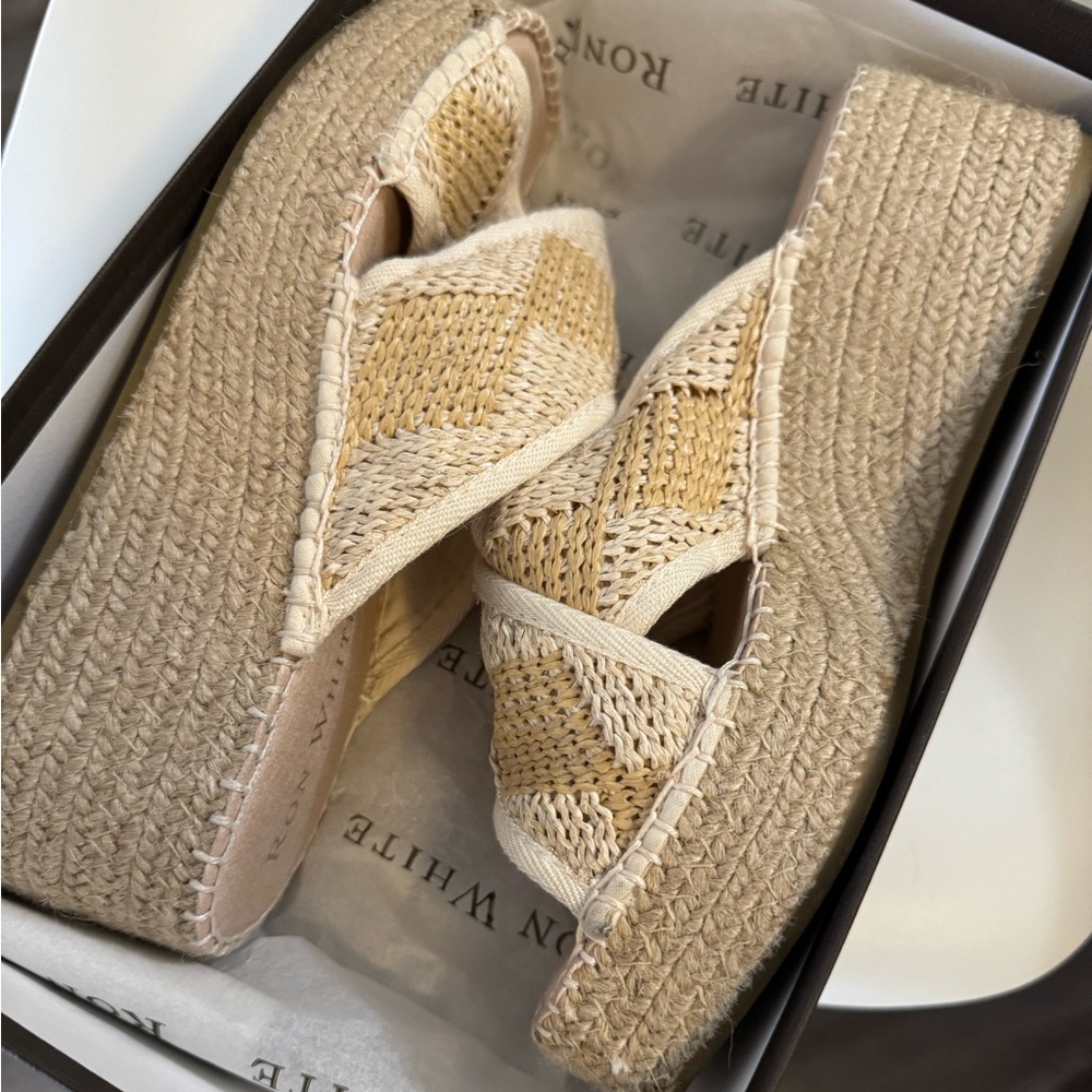 Ron white sandals